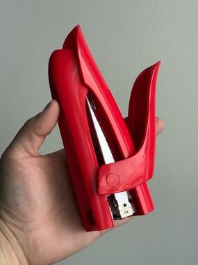 One Handed Red X-ACTO Stapler Office Stationary Supplies
